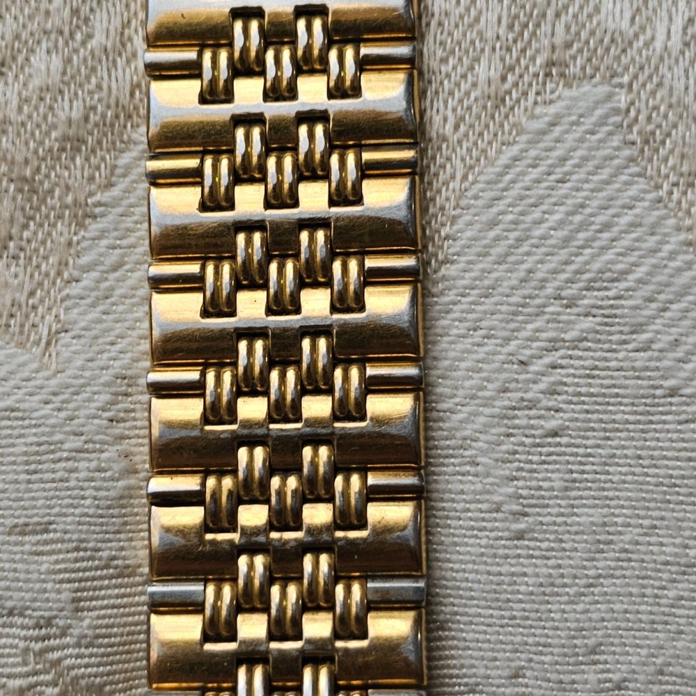 Elgin Black and Gold Tone Diamond Quartz Stainless Steel Watch - Picture 13 of 16